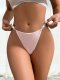Women's slim thong with sexy design, ultra-thin silver ribbon, comfortable women's underwear