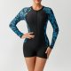 2026 new one-piece long sleeved swimsuit, diving suit, surfing suit, women's swimsuit