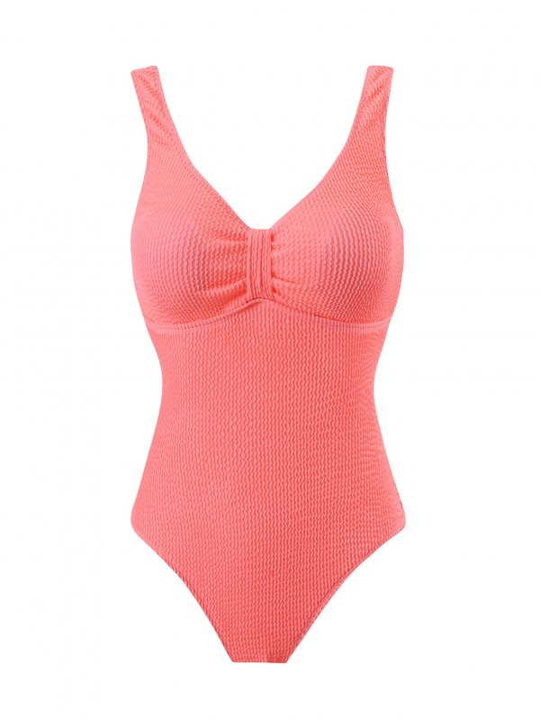 New one-piece swimsuit women's solid color sexy bikini