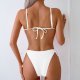 Three point bikini swimsuit, women's beach vacation sexy split swimsuit