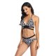 New bikini fashion swimsuit women's leopard print strap hollow sexy swimsuit