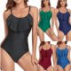 New ruffled one-piece swimsuit, multi-color bikini swimsuit