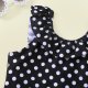 New girls' swimsuit with ruffled edges and polka dots for children