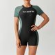 Women's one-piece long sleeved surfing suit, new flat cornered pants, diving swimsuit