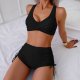 New Split Swimsuit Sexy Women's Solid Color Swimsuit Bikini