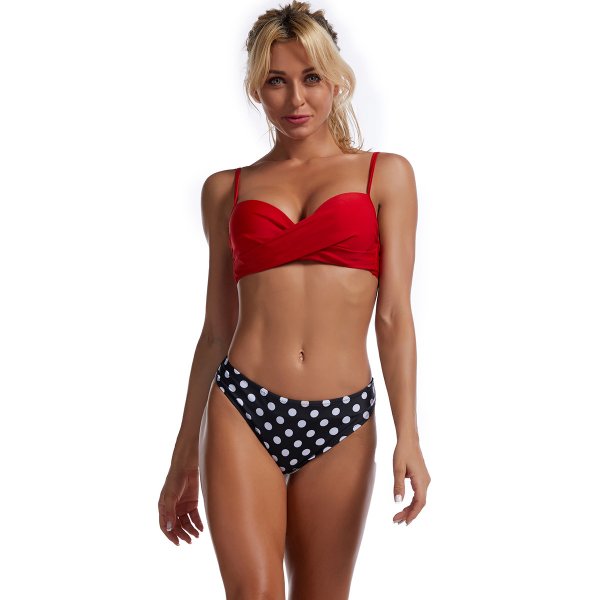 New Split Swimsuit Sexy Printed Bikini Set Swimsuit for Women