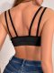 Women's new multi colored bra without steel rim or upper support, breathable and comfortable, slim strap, women's bra