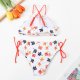 Children's swimsuit fashionable printed girls' swimsuit set