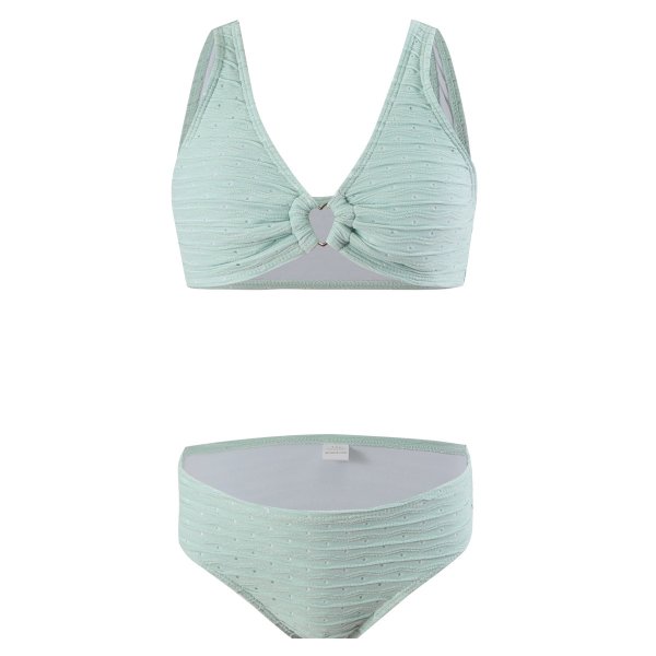 Children's swimsuit solid color sexy girl bikini set girls' swimsuit