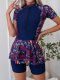 2026 new two-piece short sleeved swimsuit, diving suit, surfing suit for women