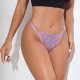 New lace bow hollow low waist sexy women's thong