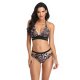 New bikini fashion swimsuit women's leopard print strap hollow sexy swimsuit
