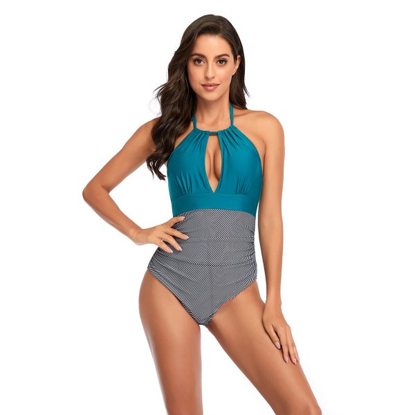Printed one-piece swimsuit sexy women's bikini