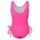 New children's swimsuit solid color mid size children's one-piece swimsuit