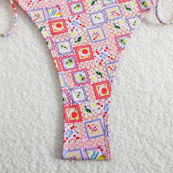 Women's new sexy conservative triangle one-piece strapless swimsuit