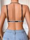 Black Open-Back Front-Clasp Bra: Luxe 1/2 Cup Lifting & Comfort for Backless Outfits