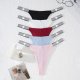 Women's underwear silver ribbon thread multi-color knitted sexy thong for women