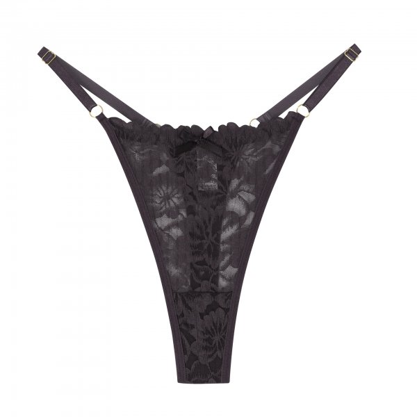 New lace bow hollow low waist sexy women's thong