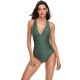 New women's triangle swimsuit sexy one-piece pleated backless swimsuit