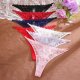 Multi colored lace sexy transparent women's plus size sexy low waisted thong