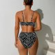 New Split Swimsuit Women's Solid Color Sexy Bikini Set