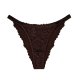 Lace sexy explosive low waist embroidered flower thong for women