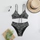 New Split Swimsuit Women's Solid Color Sexy Bikini Set
