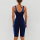 New one-piece swimsuit print splicing conservative sports tight fitting competitive swimsuit for women