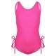 New children's swimsuit solid color mid size children's one-piece swimsuit