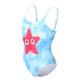 Fashionable printed one-piece swimsuit for girls
