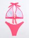 New Split Swimsuit Women's Solid Color Tight Sexy Bikini Set