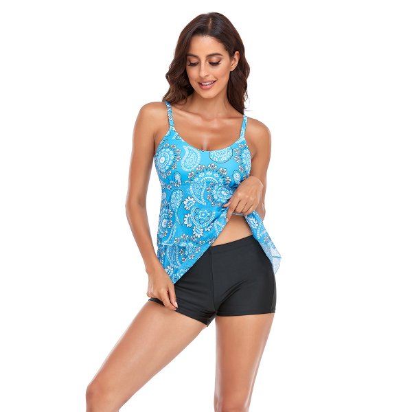 New Tankini swimsuit, split skirt style women's swimsuit, conservative Tankini