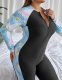 Women's one-piece swimsuit for concealing flesh and slimming, sunscreen jellyfish suit, plus size swimsuit