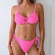 Three point bikini swimsuit, women's beach vacation sexy split swimsuit