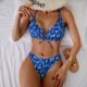 New printed bikini swimsuit strap women's split swimsuit