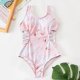 New children's one-piece swimsuit printed fashionable swimsuit