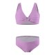 Children's swimsuit solid color sexy girl bikini set girls' swimsuit