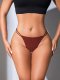 Thin and seamless sexy pure cotton crotch, low waist, breathable women's thong