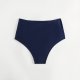 New women's triangle swimsuit with pleated solid color and high elasticity bikini swimsuit Pants