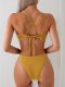 Three point bikini swimsuit, women's seaside sexy bikini