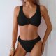 New Split Swimsuit Women's Solid Color Sexy Bikini Set