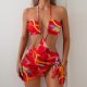 New swimsuit cover, split bikini three piece set, sexy swimsuit, women's bikini