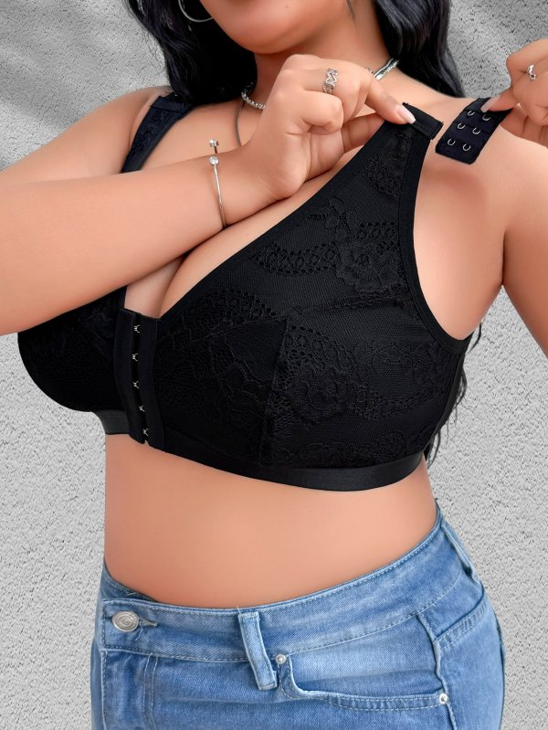 Thin breathable plus size bra, sporty without steel rims, women's bra