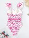 2025 swimsuit new bikini one-piece conservative women's swimsuit printed swimsuit