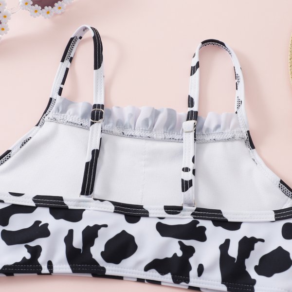 New girls' swimsuit split print bikini