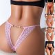 Sexy lace low-waisted half-covered hip breathable erotic underwear for women