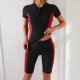 Women's short sleeved split sports swimsuit surfing suit set