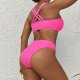 New swimsuit sexy and fashionable solid color women's bikini set