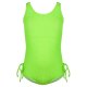 New children's swimsuit solid color mid size children's one-piece swimsuit