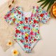 New children's swimsuit fashionable one-piece girls' swimsuit
